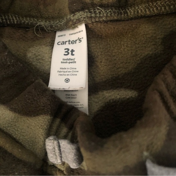 Carter’s Camo Sweatpants Size 3T - Picture 2 of 4